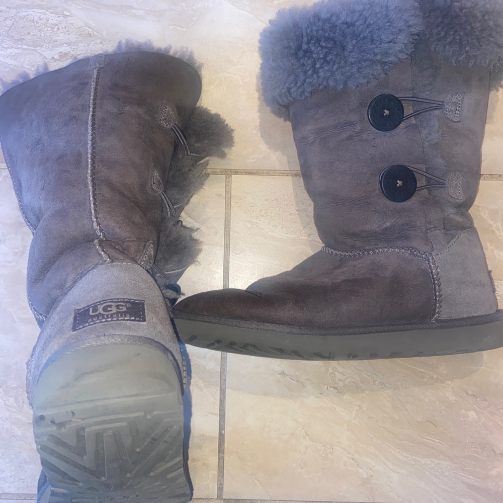 Grey Ugg Bailey Button Triplet II Boot